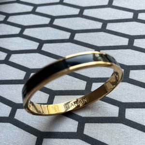 Brahmin Small Black And Gold Bangle